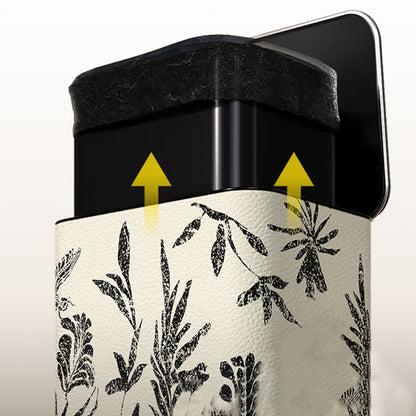 Elegante cestino per rifiuti in pelle pastorale resistente