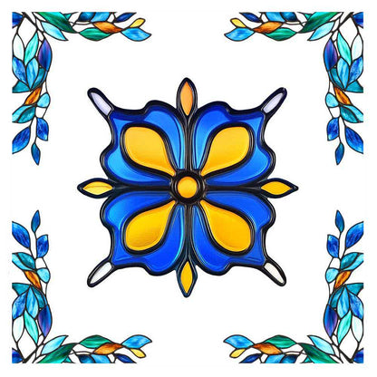 Adesivo decorativo statico bifacciale per finestre