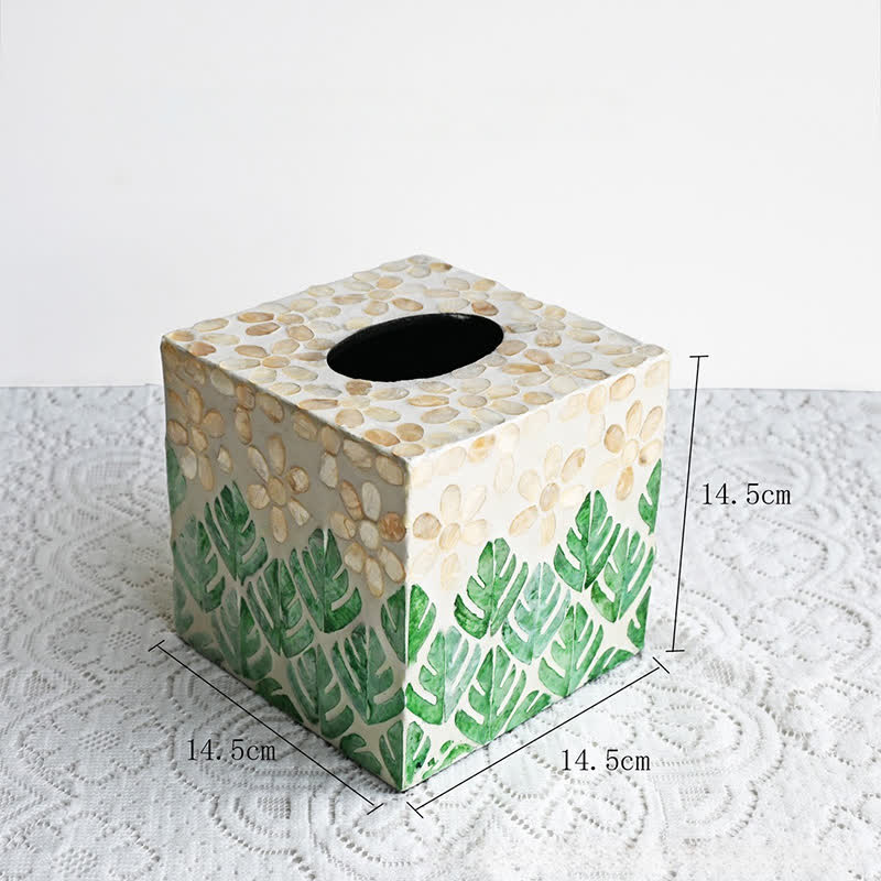 Scatola porta fazzoletti a conchiglia quadrata creativa