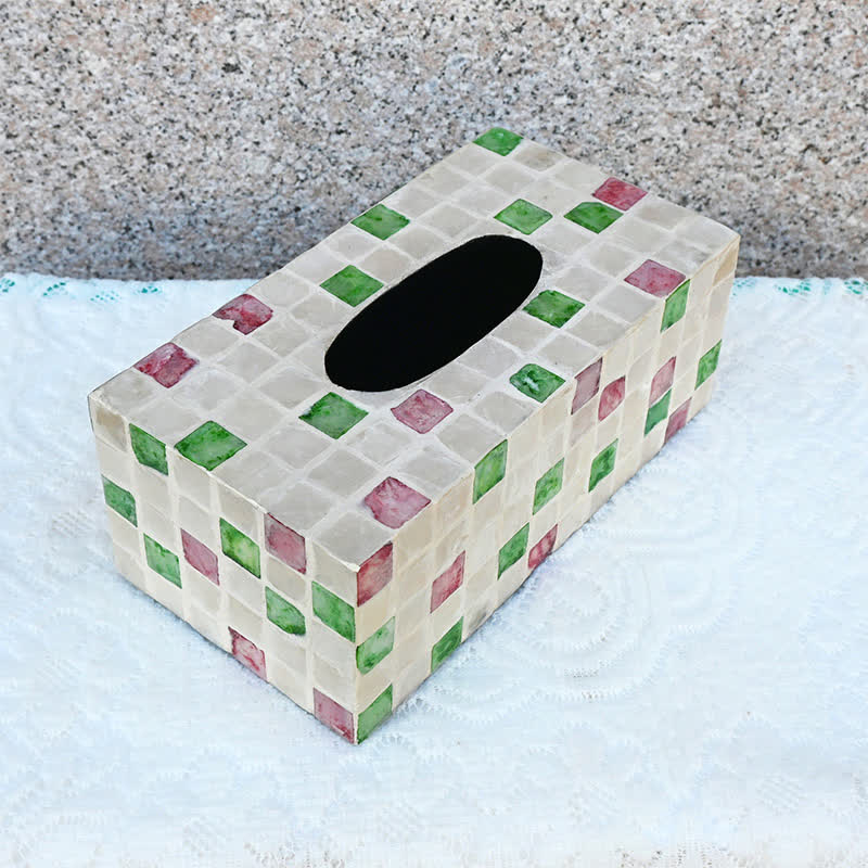 Scatola porta fazzoletti a conchiglia quadrata creativa