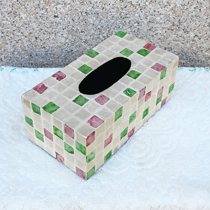Scatola porta fazzoletti a conchiglia quadrata creativa
