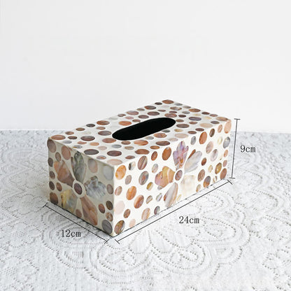 Scatola porta fazzoletti a conchiglia quadrata creativa