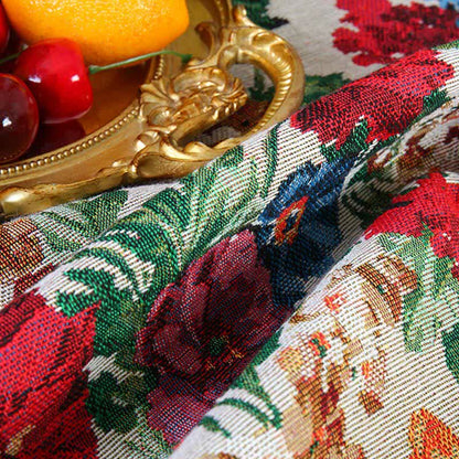 Tovaglia arricciata antipolvere jacquard retrò