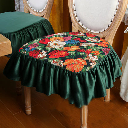 Cuscino da pavimento quadrato rimovibile con motivo floreale vintage