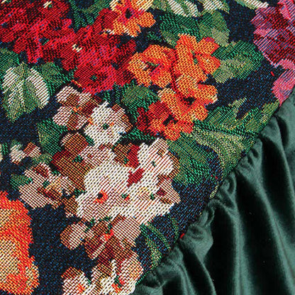 Cuscino da pavimento quadrato rimovibile con motivo floreale vintage