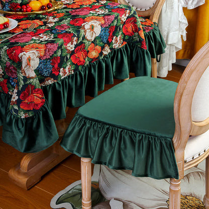 Cuscino da pavimento quadrato rimovibile con motivo floreale vintage