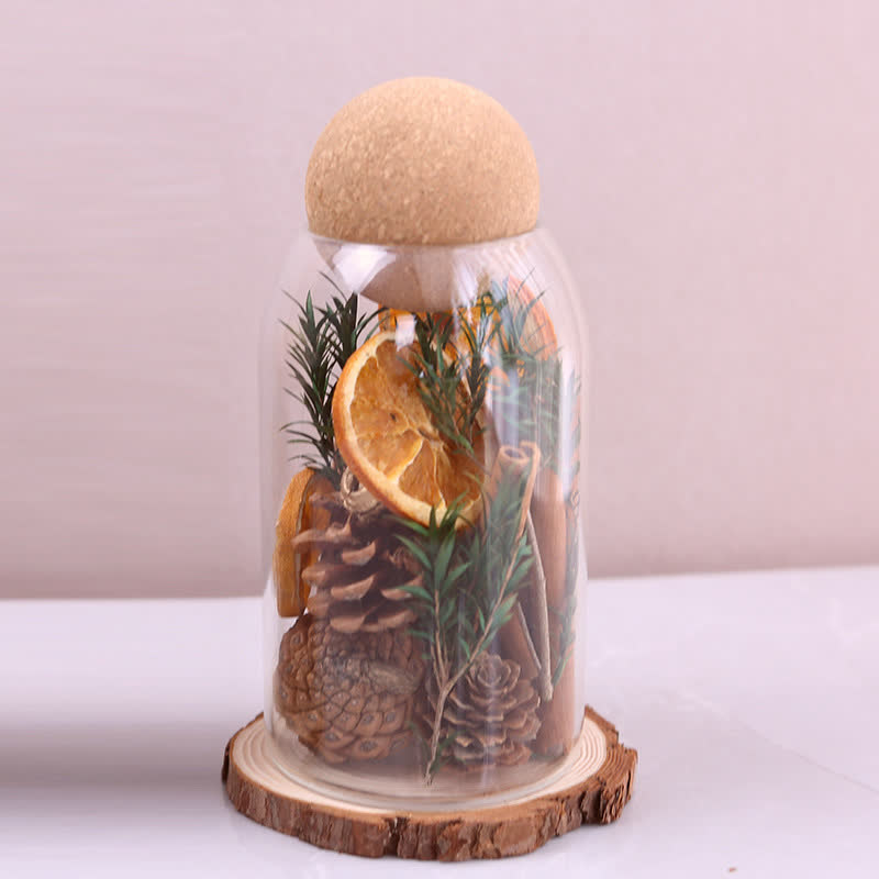 Vaso in vetro profumato per aromaterapia creativa