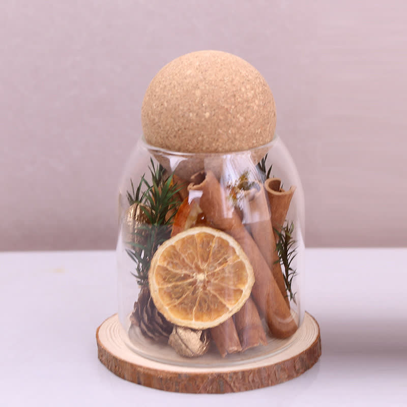 Vaso in vetro profumato per aromaterapia creativa