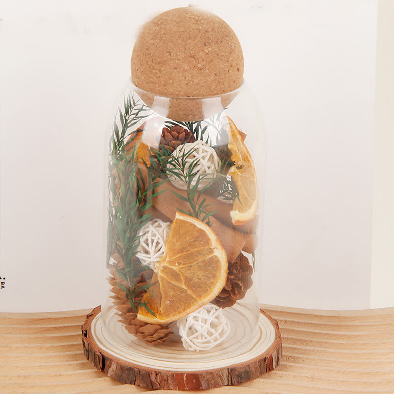 Vaso in vetro profumato per aromaterapia creativa
