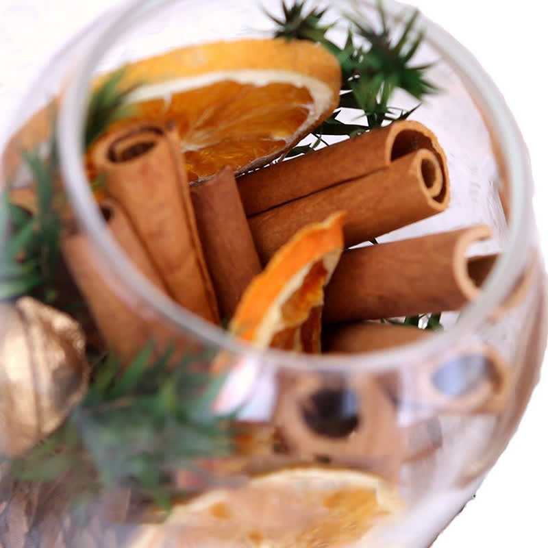 Vaso in vetro profumato per aromaterapia creativa