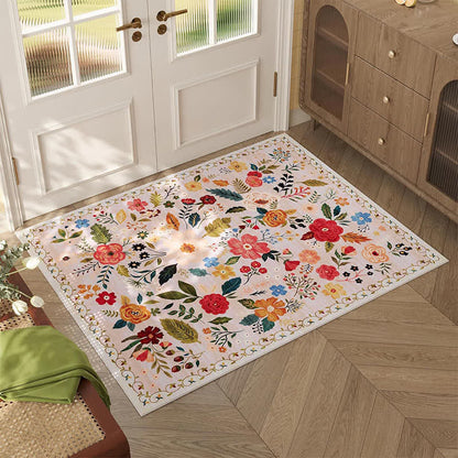 Tappetino assorbente antisporco floreale in stile pastorale