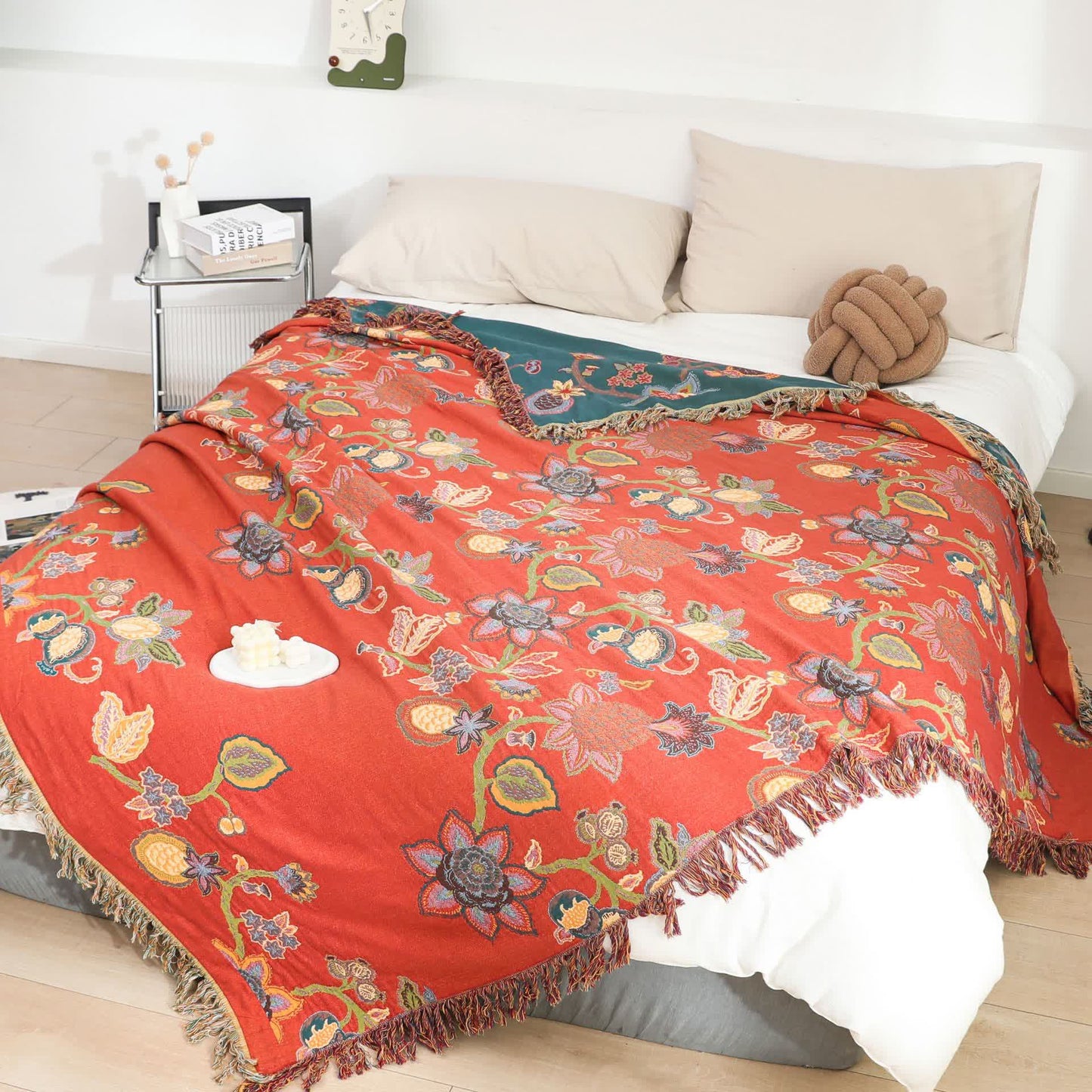 Trapunta vintage con nappe in garza di cotone