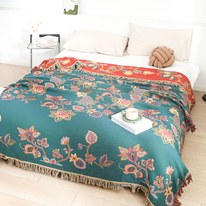 Trapunta vintage con nappe in garza di cotone