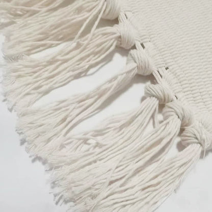 Tappetino con nappe floreali in stile pastorale fresco