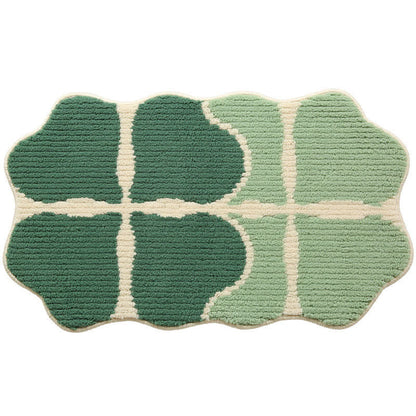 Tappetino antiscivolo a forma di quadrifoglio