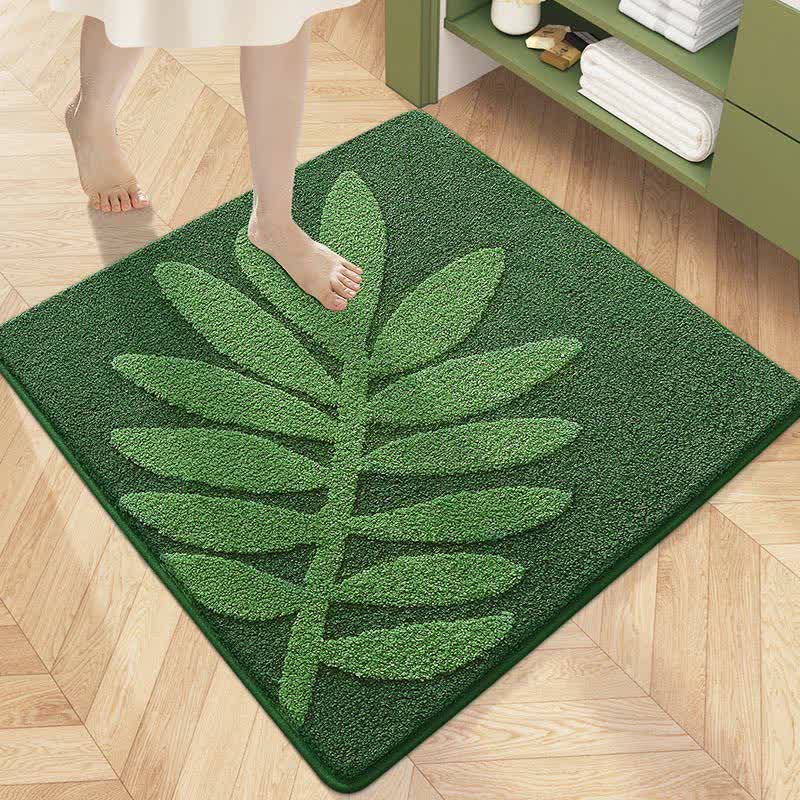 Tappetino assorbente per pavimenti quadrato con piante e fiori