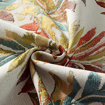 Tovaglia floreale elegante in ciniglia jacquard