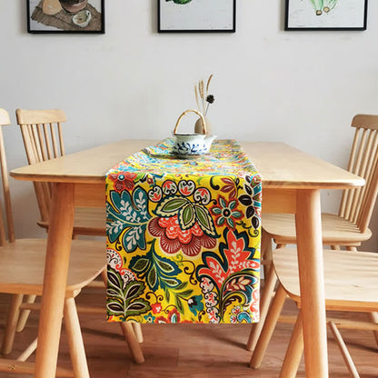Tovaglia vintage con motivo floreale boho