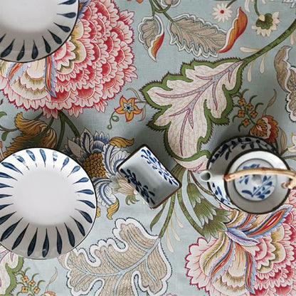 Tovaglia vintage con motivo floreale boho