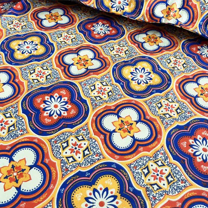 Tovaglia vintage con motivo floreale boho