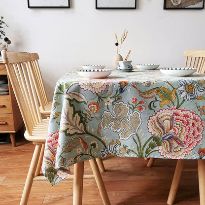 Tovaglia vintage con motivo floreale boho