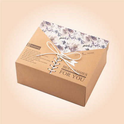 Scatola regalo in carta kraft retrò