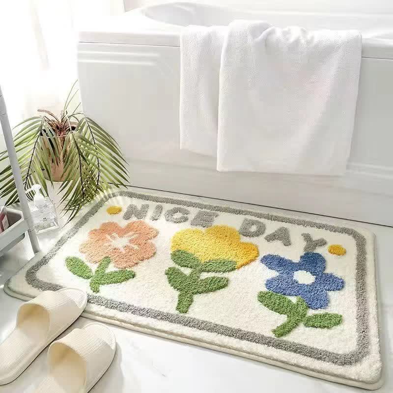 Tappetino assorbente per pavimenti con piante, fiori e cartoni animati