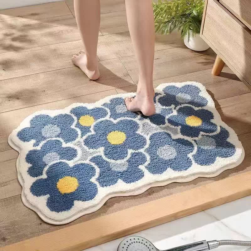 Tappetino assorbente per pavimenti con piante, fiori e cartoni animati
