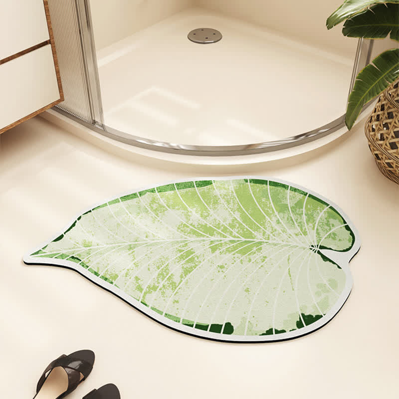 Tappetino assorbente per pavimenti in fango diatomeico a forma di quadrifoglio