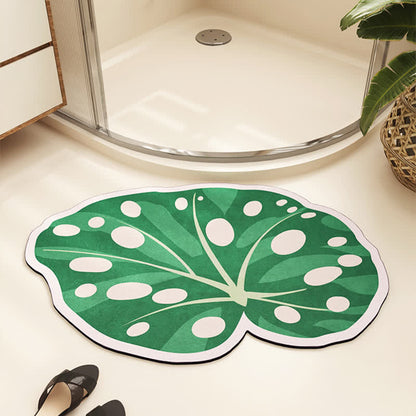 Tappetino assorbente per pavimenti in fango diatomeico a forma di quadrifoglio