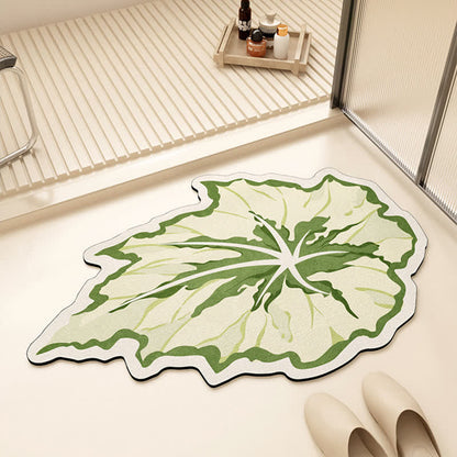 Tappetino assorbente per pavimenti in fango diatomeico a forma di quadrifoglio