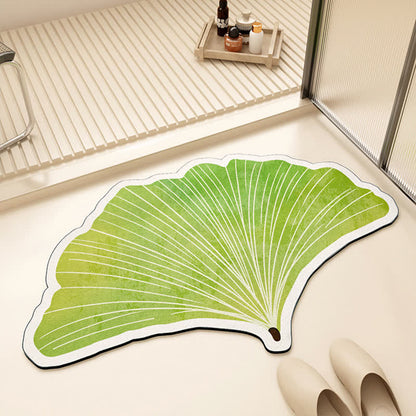 Tappetino assorbente per pavimenti in fango diatomeico a forma di quadrifoglio