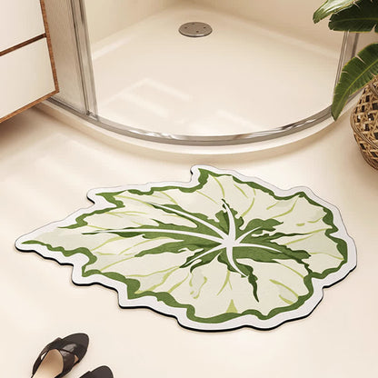 Tappetino assorbente per pavimenti in fango diatomeico a forma di quadrifoglio
