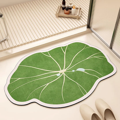 Tappetino assorbente per pavimenti in fango diatomeico a forma di quadrifoglio