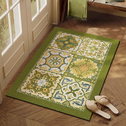 Tappetino antipolvere con motivo geometrico retrò francese