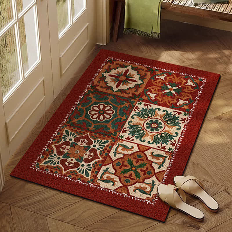 Tappetino antipolvere con motivo geometrico retrò francese