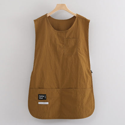 Gilet impermeabile in tinta unita