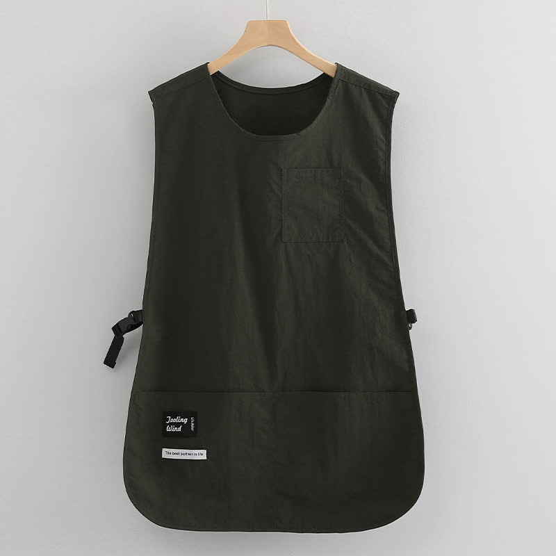 Gilet impermeabile in tinta unita