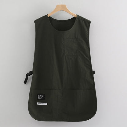 Gilet impermeabile in tinta unita