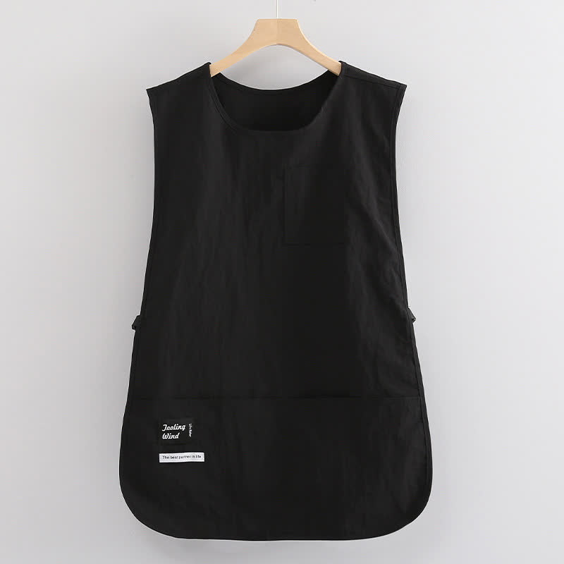 Gilet impermeabile in tinta unita