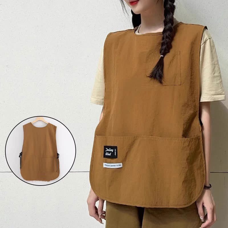 Gilet impermeabile in tinta unita