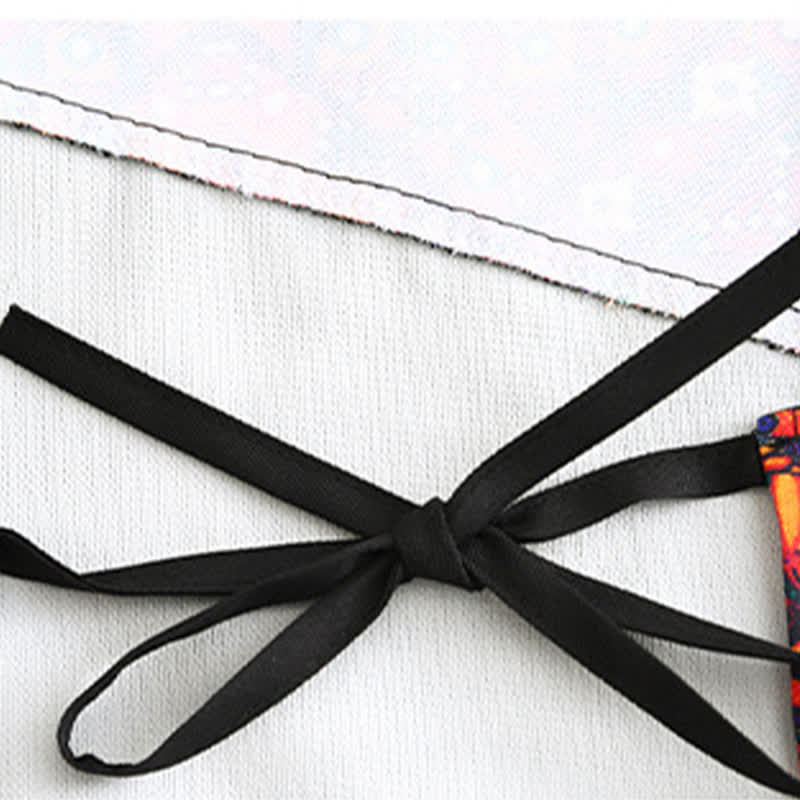 Elegante grembiule da cucina in stile etnico con tasche