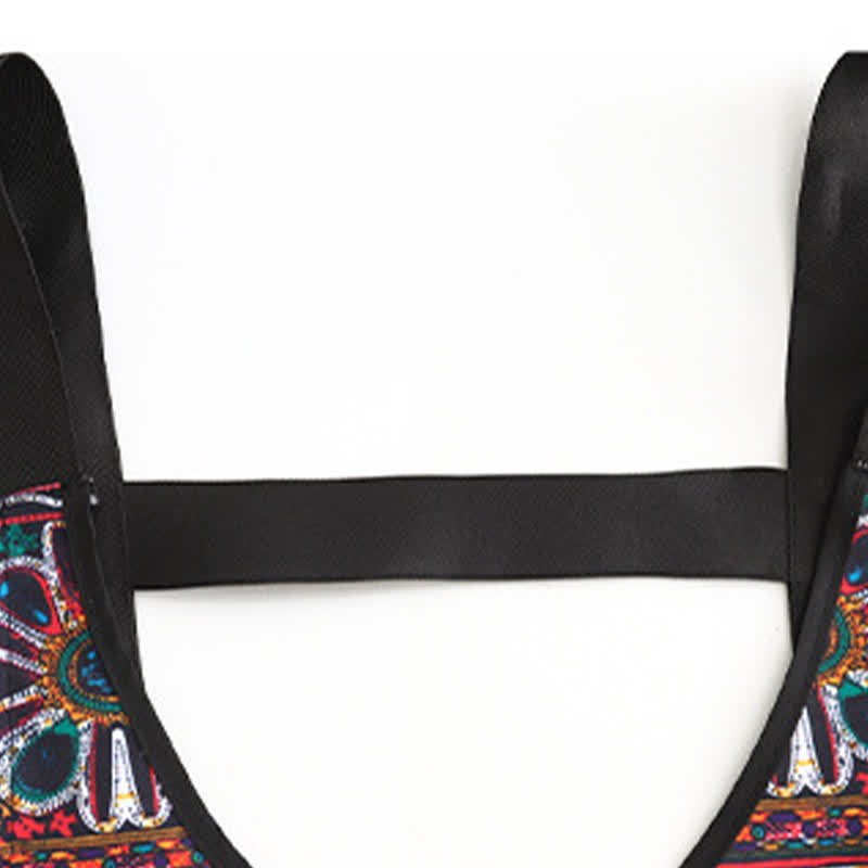 Elegante grembiule da cucina in stile etnico con tasche
