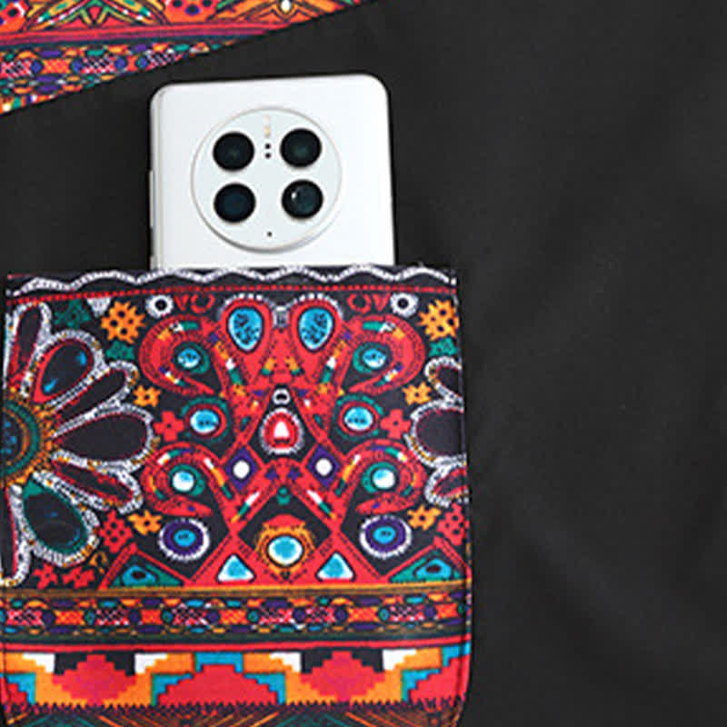 Elegante grembiule da cucina in stile etnico con tasche