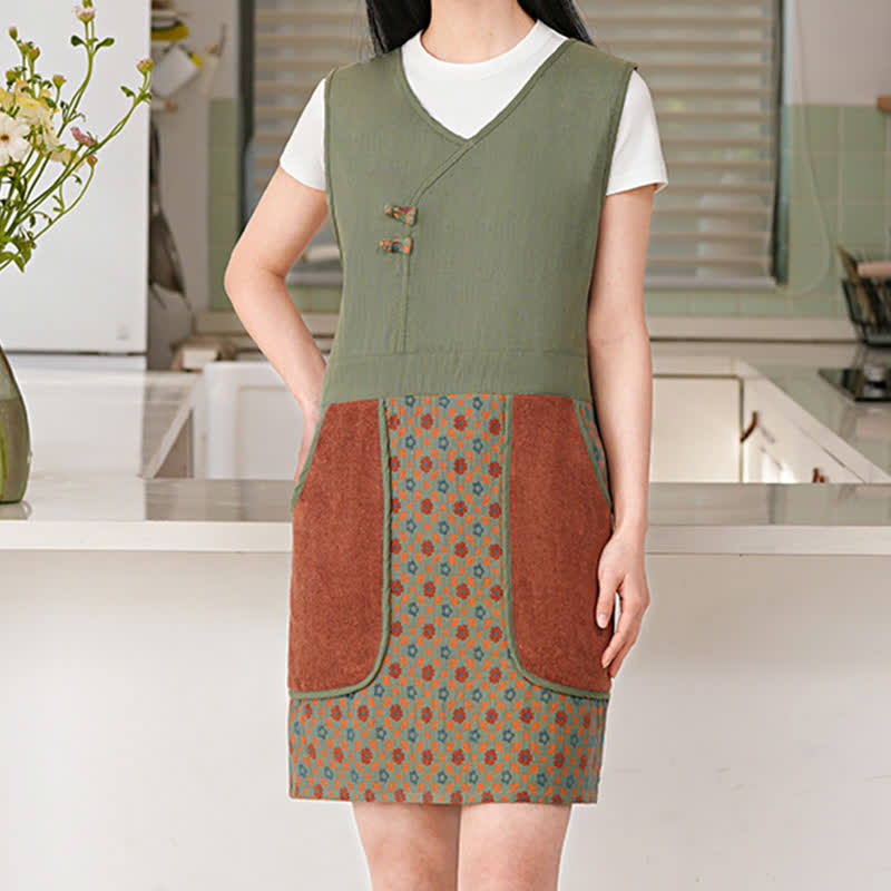 Grembiule impermeabile vintage in puro cotone