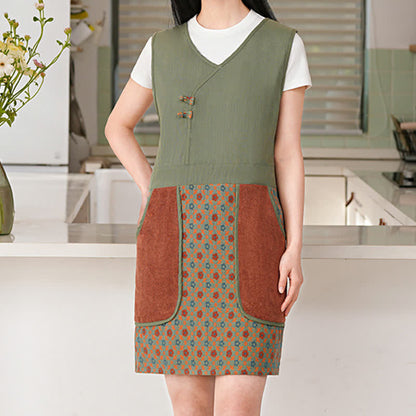 Grembiule impermeabile vintage in puro cotone