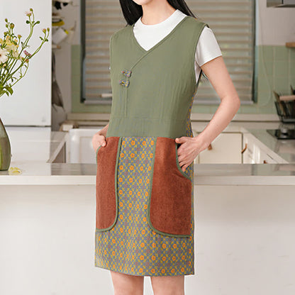 Grembiule impermeabile vintage in puro cotone