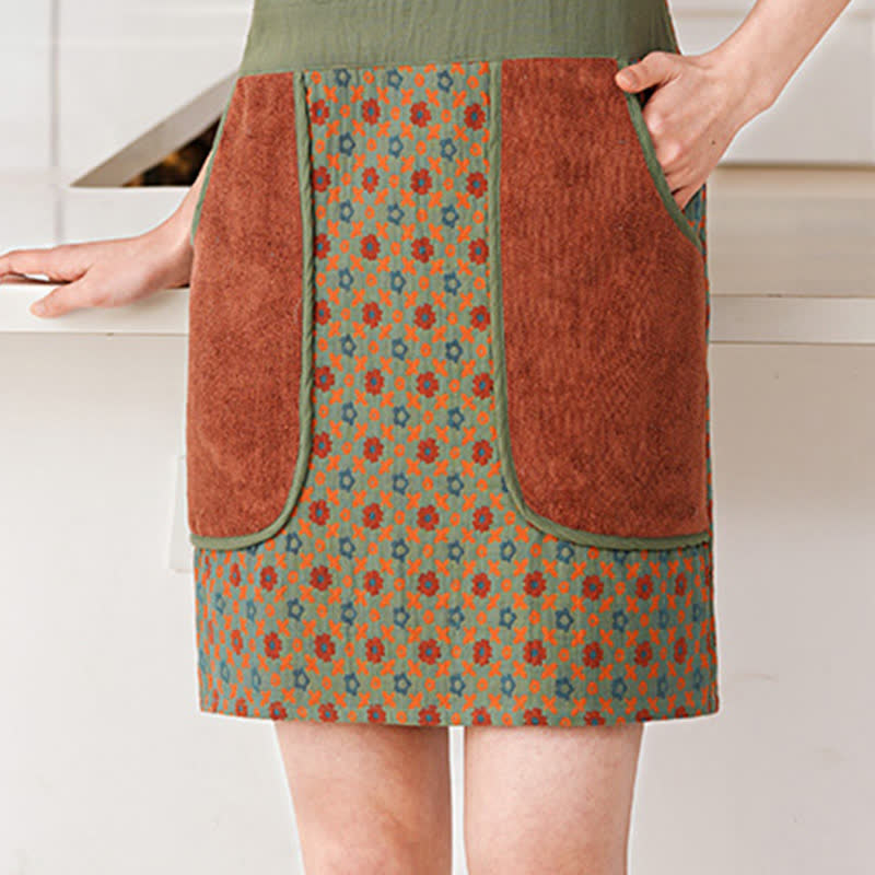 Grembiule impermeabile vintage in puro cotone