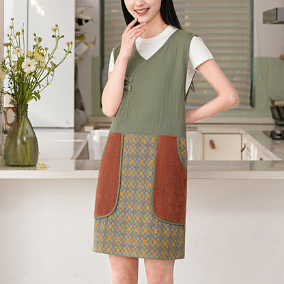 Grembiule impermeabile vintage in puro cotone
