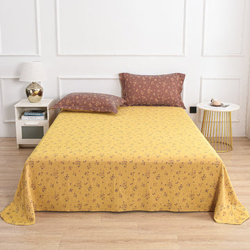Comodo copriletto in garza di cotone jacquard tinto in filo